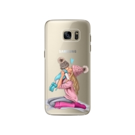 iSaprio Kissing Mom Blond and Boy Samsung Galaxy S7 Edge