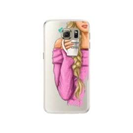 iSaprio My Coffe and Blond Girl Samsung Galaxy S6 Edge