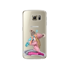 iSaprio Kissing Mom Blond and Boy Samsung Galaxy S6 Edge