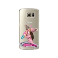 iSaprio Kissing Mom Brunette and Girl Samsung Galaxy S6 Edge Plus - cena, porovnanie