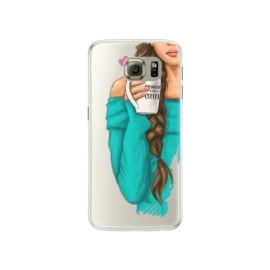 iSaprio My Coffe and Brunette Girl Samsung Galaxy S6 Edge