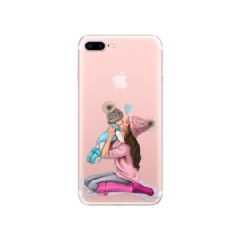 iSaprio Kissing Mom Brunette and Boy Apple iPhone 7 Plus