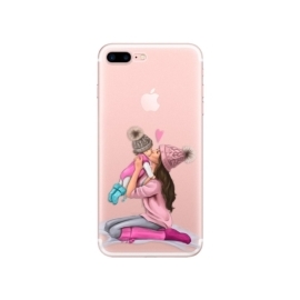 iSaprio Kissing Mom Brunette and Girl Apple iPhone 7 Plus