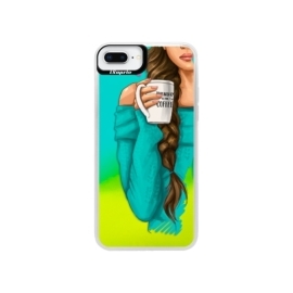 iSaprio Blue My Coffe and Brunette Girl Apple iPhone 8 Plus