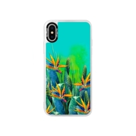 iSaprio Blue Exotic Flowers Apple iPhone XS