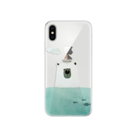 iSaprio Bear With Boat Apple iPhone X