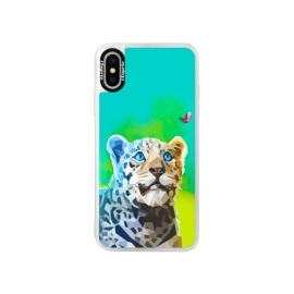 iSaprio Blue Leopard With Butterfly Apple iPhone X