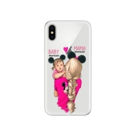 iSaprio Mama Mouse Blond and Girl Apple iPhone X