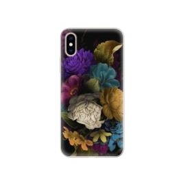 iSaprio Dark Flowers Apple iPhone XS