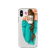 iSaprio My Coffe and Brunette Girl Apple iPhone X - cena, porovnanie