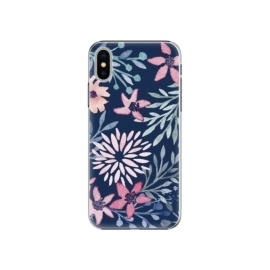 iSaprio Leaves on Blue Apple iPhone X