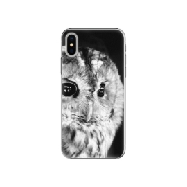 iSaprio BW Owl Apple iPhone X
