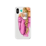 iSaprio My Coffe and Blond Girl Apple iPhone X - cena, porovnanie