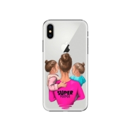 iSaprio Super Mama Two Girls Apple iPhone X