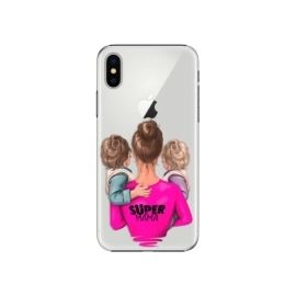 iSaprio Super Mama Two Boys Apple iPhone X