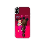 iSaprio Pink Mama Mouse Brunette and Boy Apple iPhone XS - cena, porovnanie