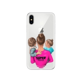 iSaprio Super Mama Boy and Girl Apple iPhone X