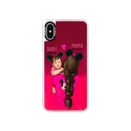 iSaprio Pink Mama Mouse Brunette and Girl Apple iPhone X - cena, porovnanie