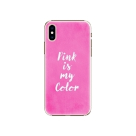 iSaprio Pink is my color Apple iPhone XS