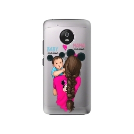 iSaprio Mama Mouse Brunette and Boy Lenovo Moto G5