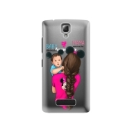 iSaprio Mama Mouse Brunette and Boy Lenovo A2010 - cena, porovnanie