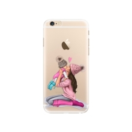 iSaprio Kissing Mom Brunette and Girl Apple iPhone 6/6S