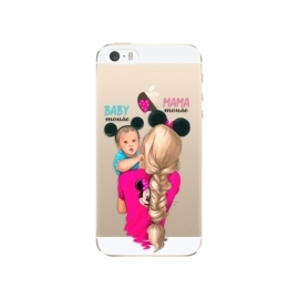 iSaprio Mama Mouse Blonde and Boy Apple iPhone 5/5S/SE