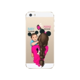 iSaprio Mama Mouse Brunette and Boy Apple iPhone 5/5S/SE