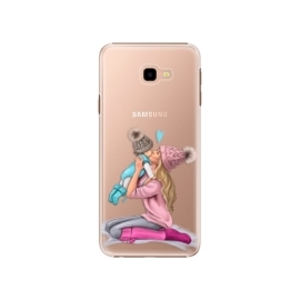 iSaprio Kissing Mom Blond and Boy Samsung Galaxy J4+