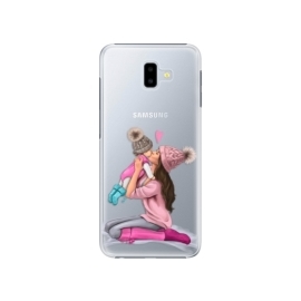 iSaprio Kissing Mom Brunette and Girl Samsung Galaxy J6+