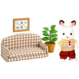 Sylvanian Families Nábytok chocolate králikov - tatko na pohovke