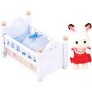 Sylvanian Families Nábytok chocolate králikov - baby králik v postieľke - cena, porovnanie