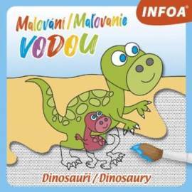 Dinosaury - maľovanie vodou