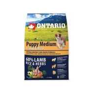 Ontario Puppy Medium Lamb & Rice 2.25kg - cena, porovnanie