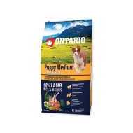 Ontario Puppy Medium Lamb & Rice 6.5kg - cena, porovnanie