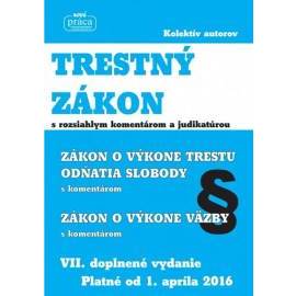 Trestný zákon s rozsiahlym komentárom a judikatúrou platný od 1. apríla 2016