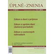 UZZ 2/2012 Zákon o dani z príjmov - cena, porovnanie