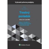 Trestný poriadok a zákon o trestnej zodpovednosti právnických osôb - cena, porovnanie