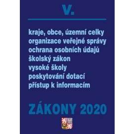 Zákony V 2020 – Veřejná správa, Školství