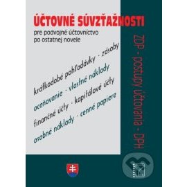 Účtovné súvzťažnosti pre podvojné účtovníctvo po ostatnej novele