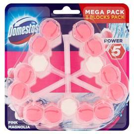 Domestos Power 5 Pink Magnolia 3x55g