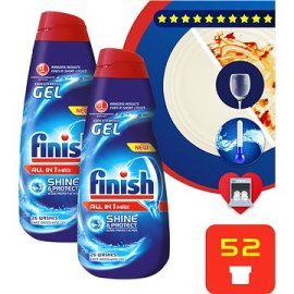 Reckitt Benckiser Finish Gel All-in-1 Shine & Protect 2x650ml