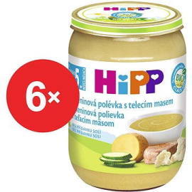Hipp Bio Zeleninová polievka s teľacím mäsom 6x190g