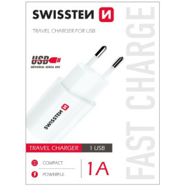 Swissten Sieťový USB adaptér 1A
