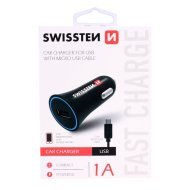 Swissten Autonabíjačka CL adaptér na USB 1A - cena, porovnanie