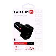 Swissten Autonabíjačka 3xUSB 5.2A - cena, porovnanie