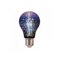 V-Tac LED žiarovka E27 A60 3W teplá biela filament "3D ježko" - cena, porovnanie