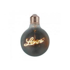 V-Tac LED žiarovka E27 G125 5W teplá biela filament "LOVE"