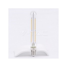 V-Tac LED žiarovka E14 T20 4W denná biela filament