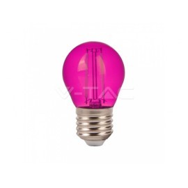 V-Tac LED žiarovka E27 G45 2W ružová